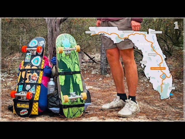 Attempting to Skateboard & Hike 1,100 miles Across Florida - Florida Trail Thru Hike 1
