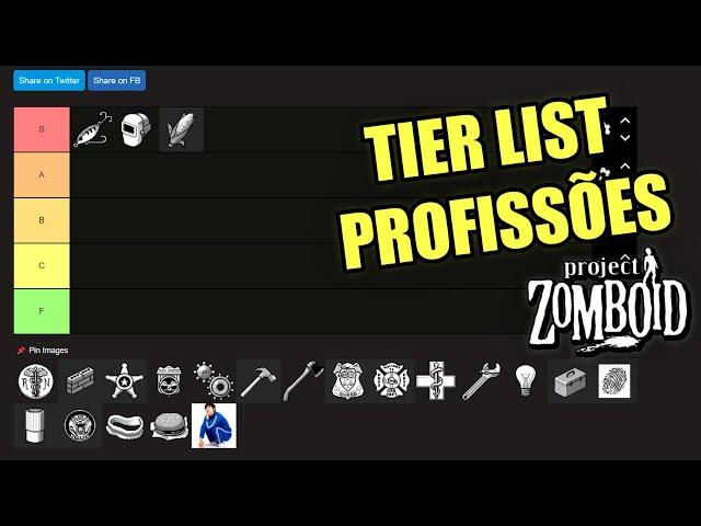 Tier List de Profissões do Project Zomboid