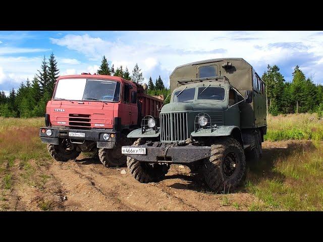 ЗИЛ-157 против TATRA-815 6Х6 на бездорожье! Сравнение двух легенд!