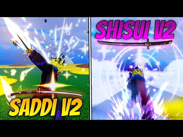 NEW SADDI V2 & SHISUI V2 IS COMPLETELY INSANE!!! | Blox Fruits