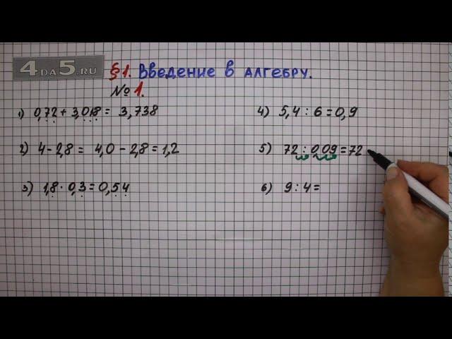 Упражнение № 1 – ГДЗ Алгебра 7 класс – Мерзляк А.Г., Полонский В.Б., Якир М.С.
