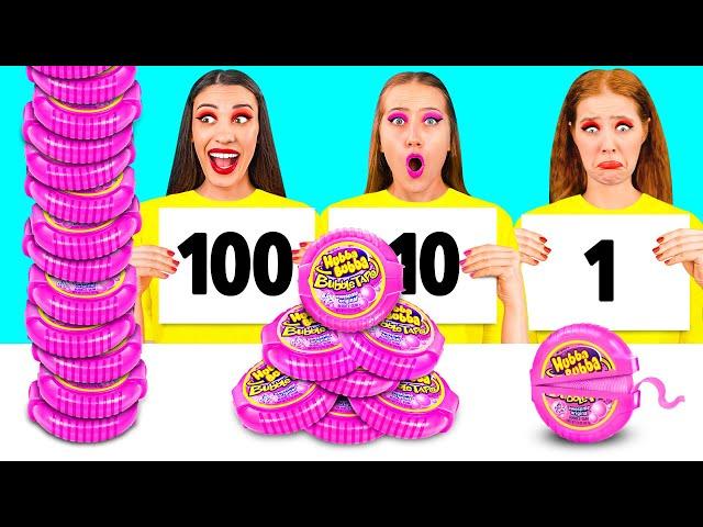 100 Слоев Еды Челлендж | Смешные Моменты от ChallengeTeen