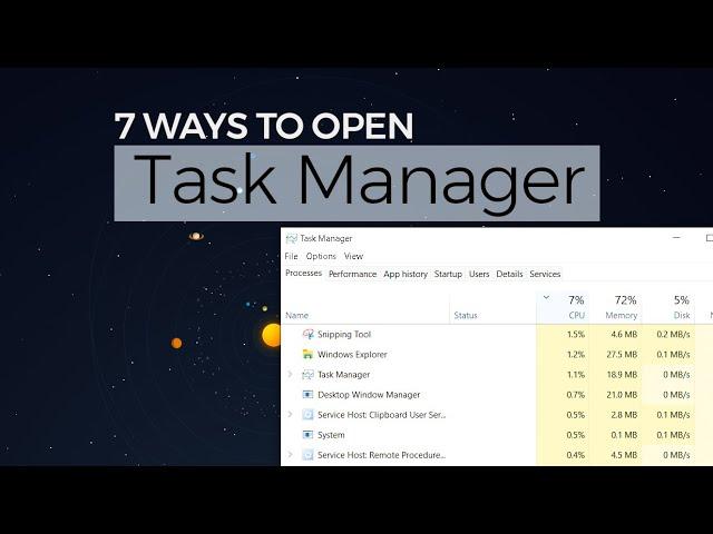 7 different ways to open your Task Manager