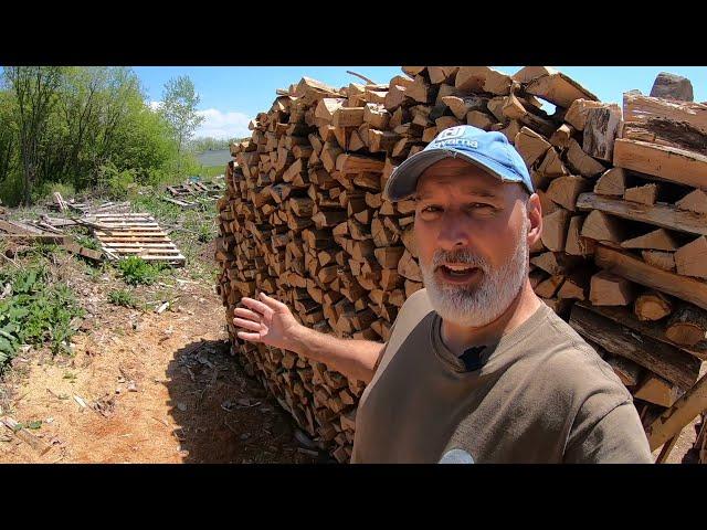 #349 - Firewood Stacking - Another day of making cords