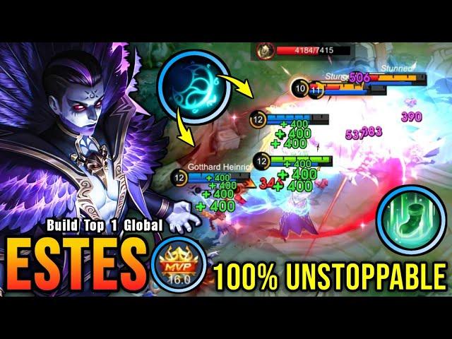 POWERFUL SUPPORT!! Estes MVP 16.0 Points 100% Unstoppable!! - Build Top 1 Global Estes ~ MLBB