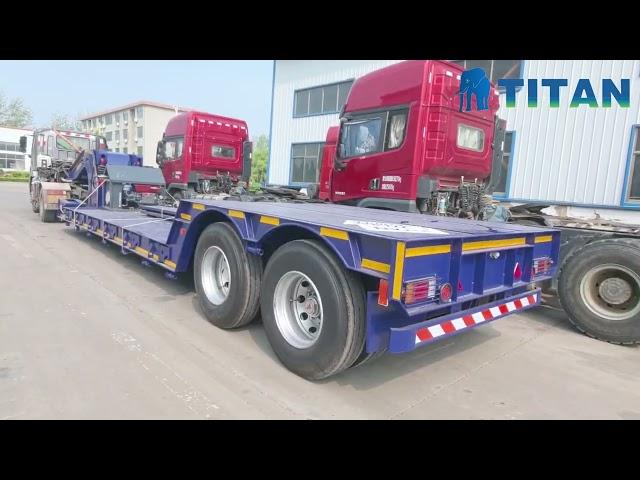 What is a 2 Axle 50 Tons Removable Gooseneck Trailer in Mauritius?