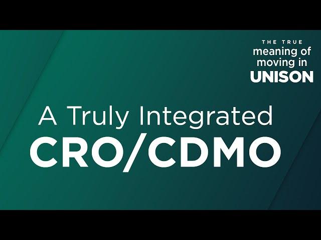 The True Meaning of Moving in Unison | An Integrated CRO/CDMO