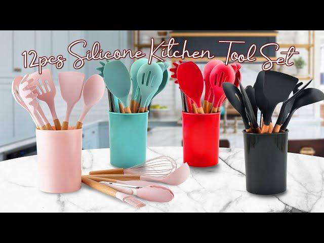 12PCS SILICONE KITCHEN UTENSILS SET