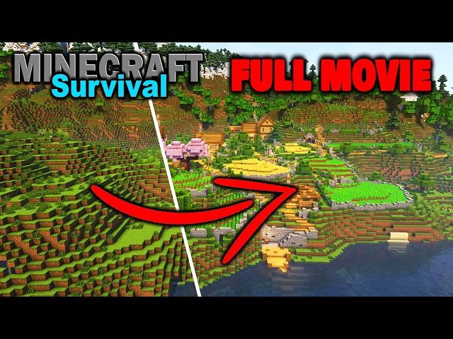 I Spent 100 HOURS Creating a Cosy Farming Village in Minecraft! (FULL MOVIE)