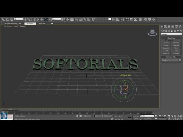 TEXT ANIMATION (Under 5 mins) || 3ds Max || Softorials