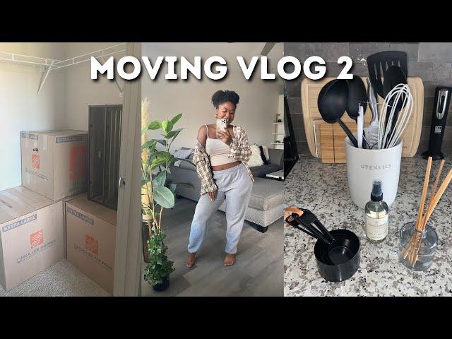 MOVING VLOG 2 | Unpack With Me, Getting Settled, Target Grocery + Home Haul