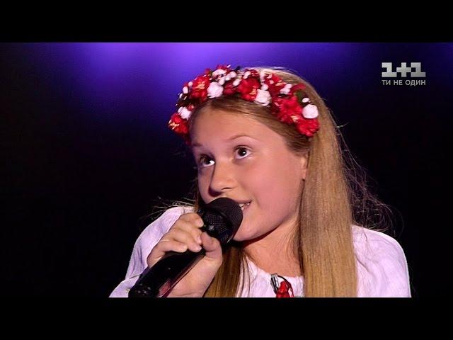 Polina Pisartsova "Na gorodi chorna redka"  Blind Audition – Voice.Kids – season 3