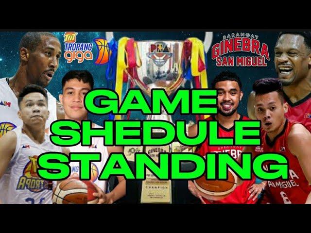 PBA Governor's Cup 2024 Game Schedule & Standings | Brgy.Ginebra VS Talk and Text Game 2