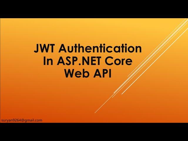 JWT Authentication in .NET Core Web API | Step-by-Step Tutorial