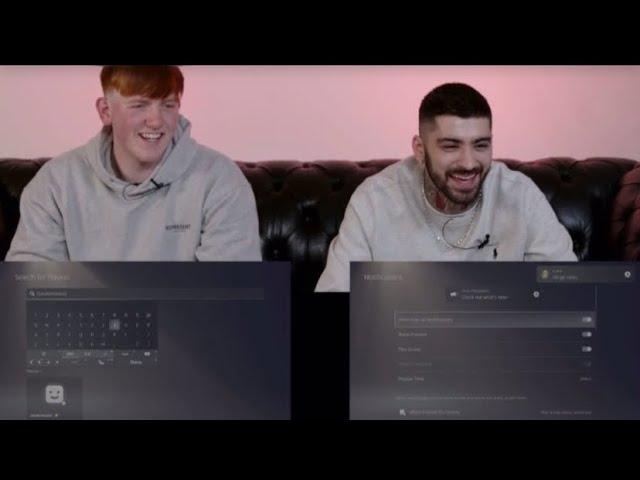 Zayn Malik and Morgan Burtwistle Live on Twitch - Playing Video Games