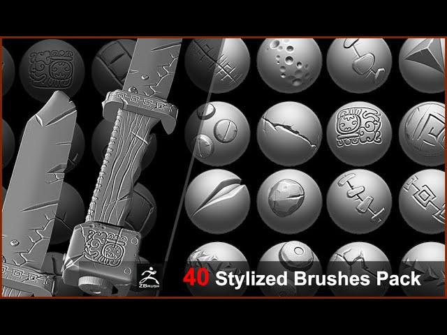 Stylized Zbrush Brushes for Games