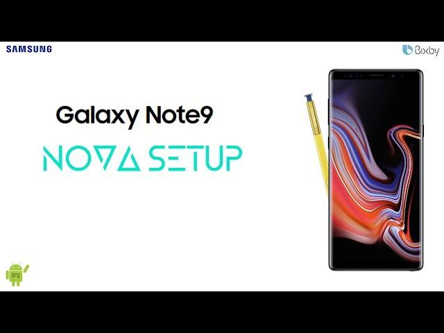 Samsung Note-9 Nova Setup | EDGE UX | android organisation