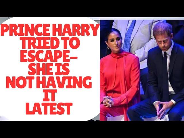 PRINCE HARRY TRIED TO ESCAPE BUT NO MEGHAN IS NOW APPEARING TOO.LATEST NEWS #meghan #meghanharrynews