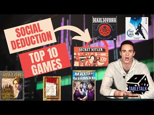 Top 10 Social Deduction Games | Top 10 Hidden Role Board Games | Top 10 Games If You Like Lying