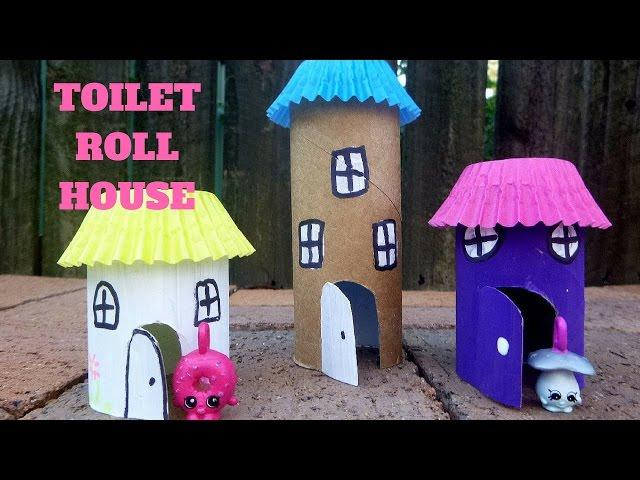 How to Make a Toilet Paper Roll House - Toilet Paper Roll Crafts