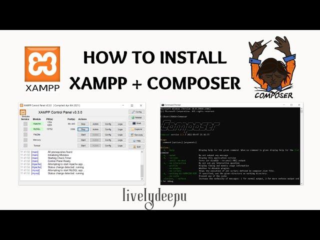 How to install Xampp and Composer on Windows #1