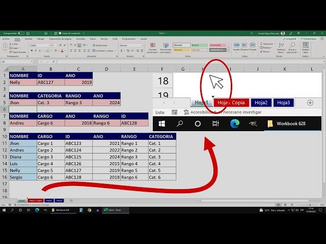 Cómo Copiar Hojas en Excel muy Rápido con (Ctrl + Mouse) y vincular varias celdas a la vez