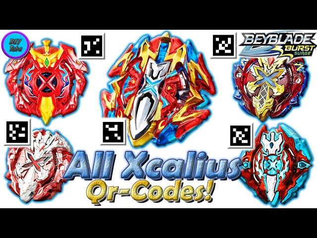 All Xcalius QR-CODES | Все Xcalius Qr-КОДЫ - Beyblade Burst Surge