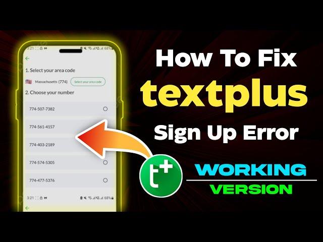 How to fix textplus sign up error | Textplus free number