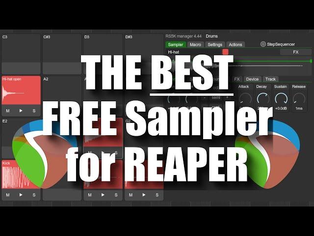 The Ultimate FREE Drum Rack for REAPER has been Upgraded! | How to Install and Use RS5K Manager V4
