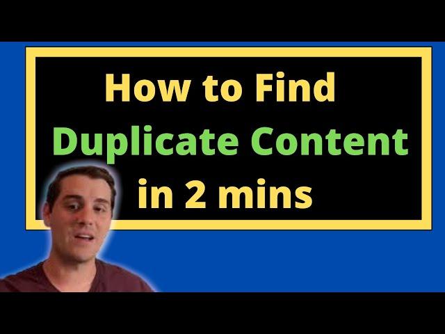 How to Check Your Website for Duplicate Content in 2 mins