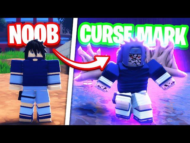 Going From NOOB To CURSED MARK SASUKE in Ninja Time.. - Roblox