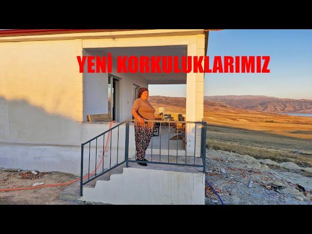 YENİ EVİMİZİN MERDİVEN KORKULUKLARINI YAPTIK AKŞAM AKŞAM