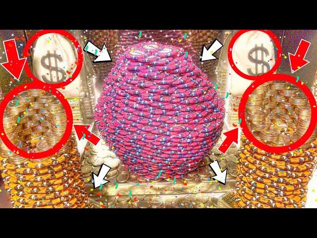 WORLD’S LARGEST “SNAKE COBRA” BASKET CRASHES DOWN INSIDE THE COIN PUSHER MACHINE! || HUGE WIN ||