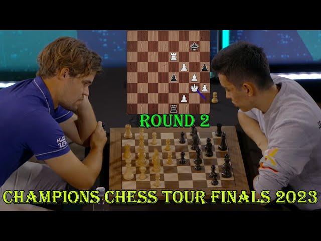 Magnus Carlsen vs Nodirbek Abdusattorov || Champions Chess Tour Finals 2023 - R1 - G3