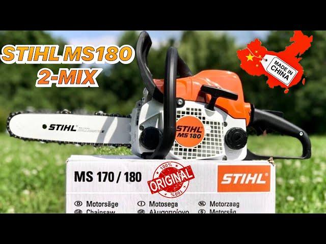 STIHL MS180 chainsaw with 2MIX engine: unboxing, review and conclusions