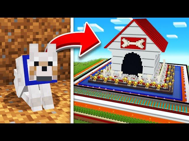 I Built Minecraft’s SAFEST Dog House!