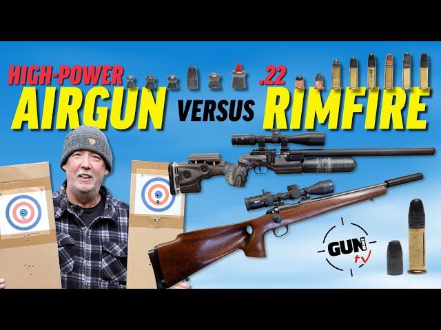 Is a high-powered airgun better than a .22 rimfire?