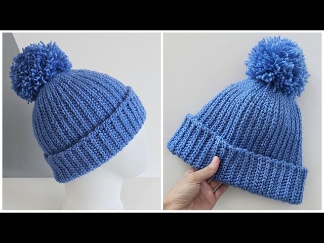 Быстро и просто  Шапка крючком из одного мотка / HOW TO CROCHET this Easy and Beautiful Hat