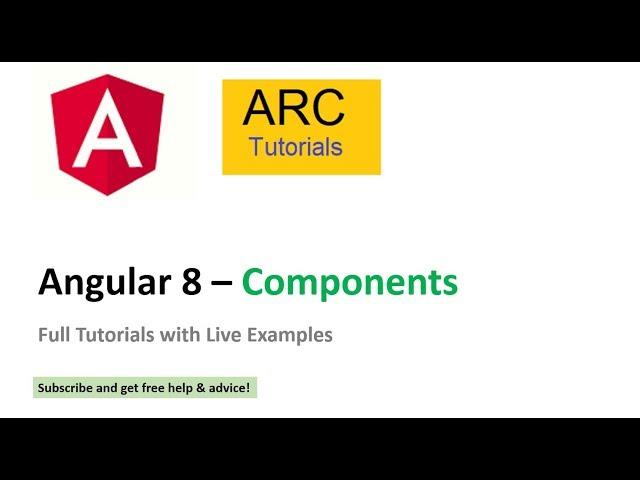 Angular 8 Components Tutorial | Angular 8 Components Full Tutorial for Beginners | ARC Tutorials