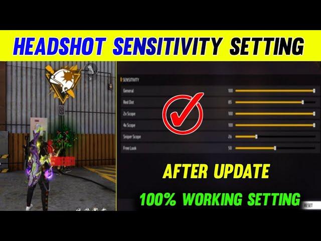 Auto Headshot Sensitivity Setting For Free Fire | Free Fire Setting | Sensitivity After Update