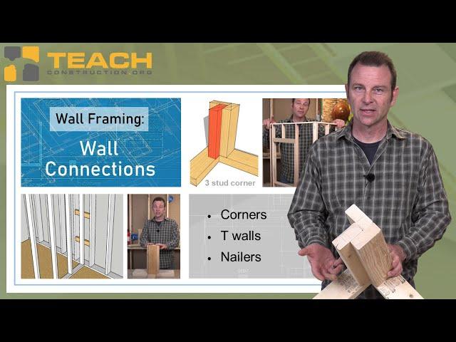 Wall Framing Connections and Corners - A Lesson from our Framing course - TEACH Construction