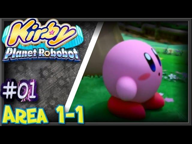 Kirby Planet Robobot (100%) Area 1-1: Patched Plains [01]