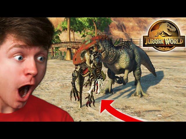 INDORAPTOR 2.0 vs INDOMINUS REX 2.0! - Jurassic World Evolution 2