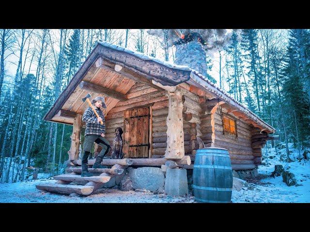 Finalizing The Log Cabin Porch In The Wilderness