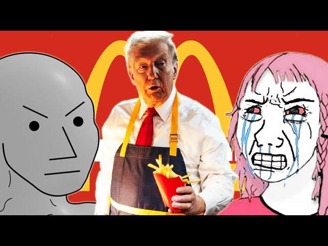 Leftists React to Trump Working at McDonalds