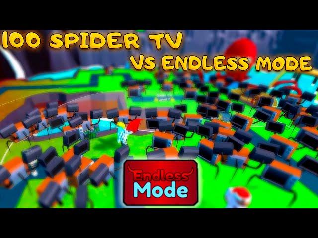 100 SPIDER TV ПРОТИВ ENDLESS MODE В TOILET TOWER DEFENSE