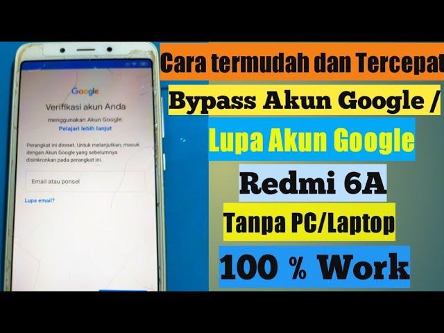 Bypass FRP redmi 6a miui 10 tanpa PC