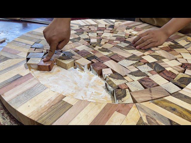 Making the Most of Scrap Wood: Talented Young Carpenter Makes Beautiful Tea Table