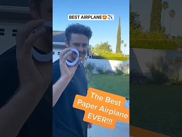 World's Best Paper Airplane Tutorial ️ , Viral Circular Airplane , Tube Paper Plane #shorts #craft