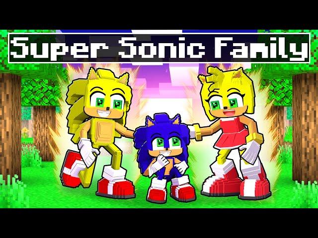 Adopted by a SUPER SONIC Family in Minecraft!